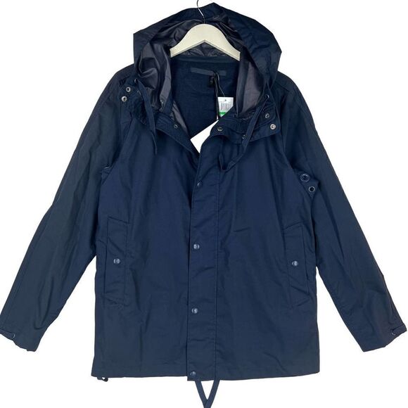 New Sempach Men US L Blue Jacket Hooded Coat Breathable Adjustable Windbreaker - Picture 3 of 16